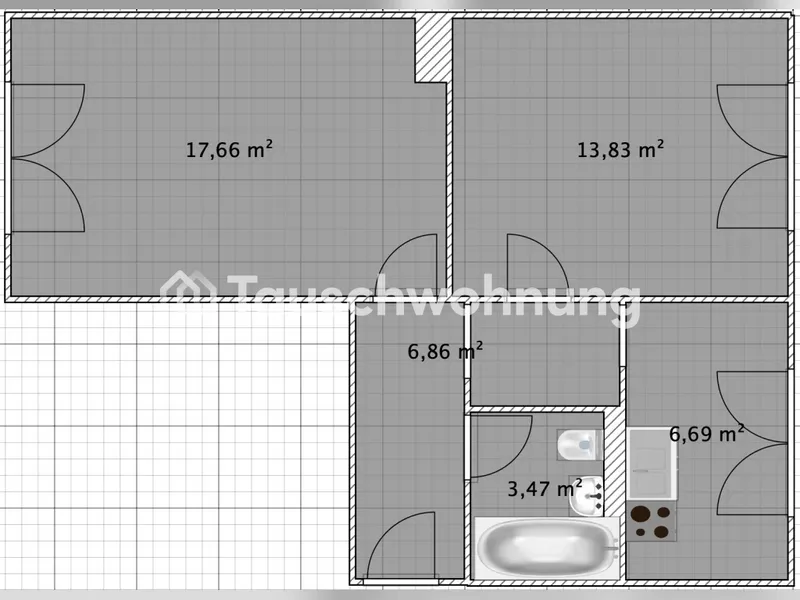 Tauschwohnung: 2 Zimmer Wohnung gegen min. 2,5 Zimmer — photo 1